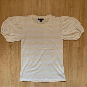 NWT! Jcrew Puff-sleeve broken-in jersey T-shirt